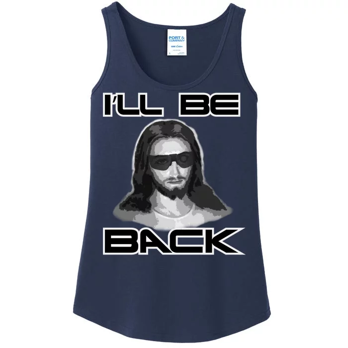 I'll Be Back Jesus Ladies Essential Tank