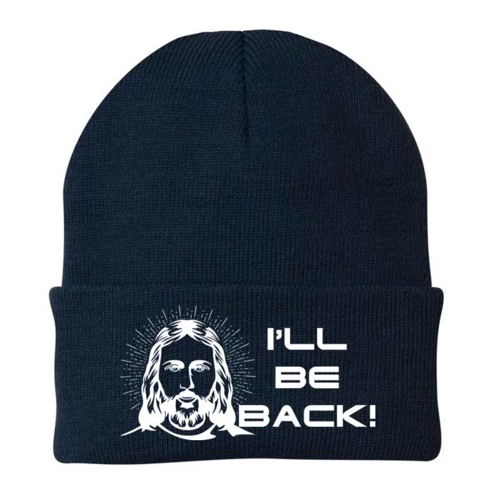 I'll Be Back Jesus Funny Knit Cap Winter Beanie