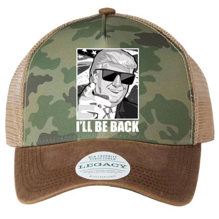 I'll Be Back Terminator Trump 2024 Election Legacy Tie Dye Trucker Hat