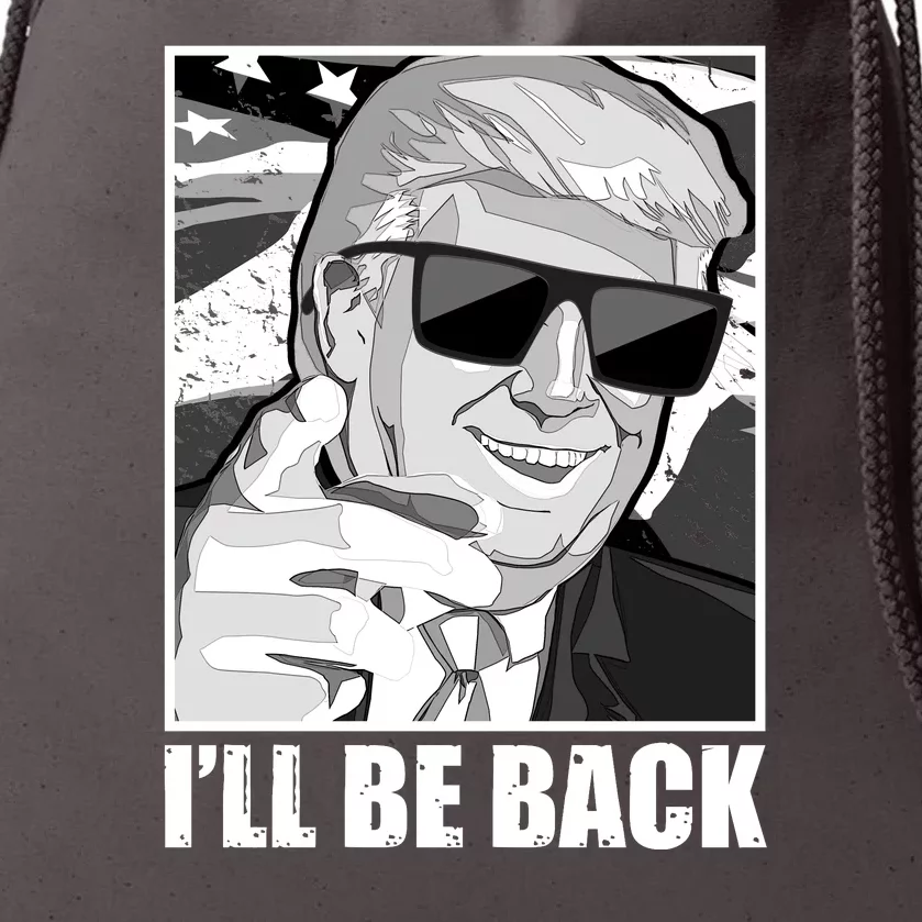 I'll Be Back Terminator Trump 2024 Election Drawstring Bag