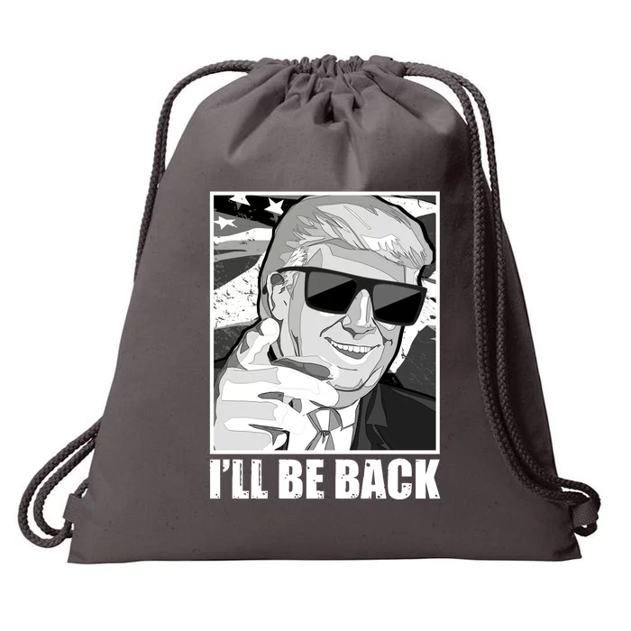 I'll Be Back Terminator Trump 2024 Election Drawstring Bag