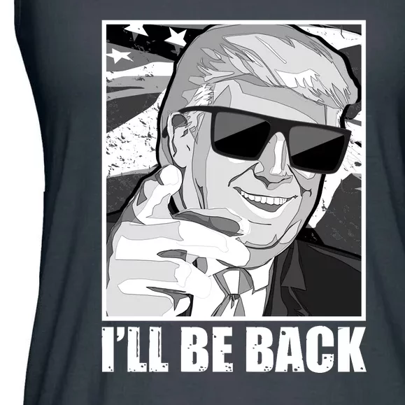 I'll Be Back Terminator Trump 2024 Election Ladies Essential Flowy Tank