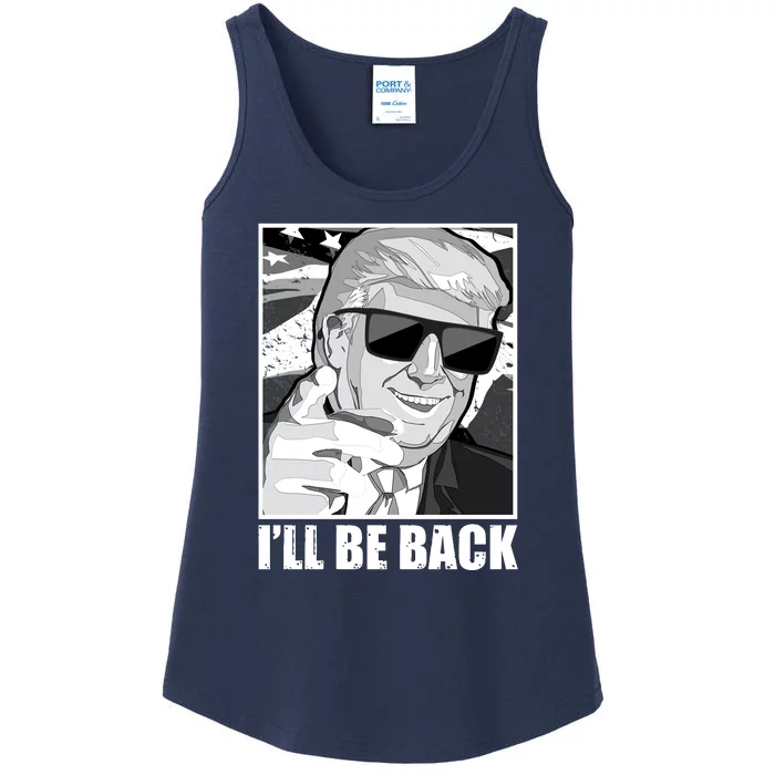 I'll Be Back Terminator Trump 2024 Election Ladies Essential Tank