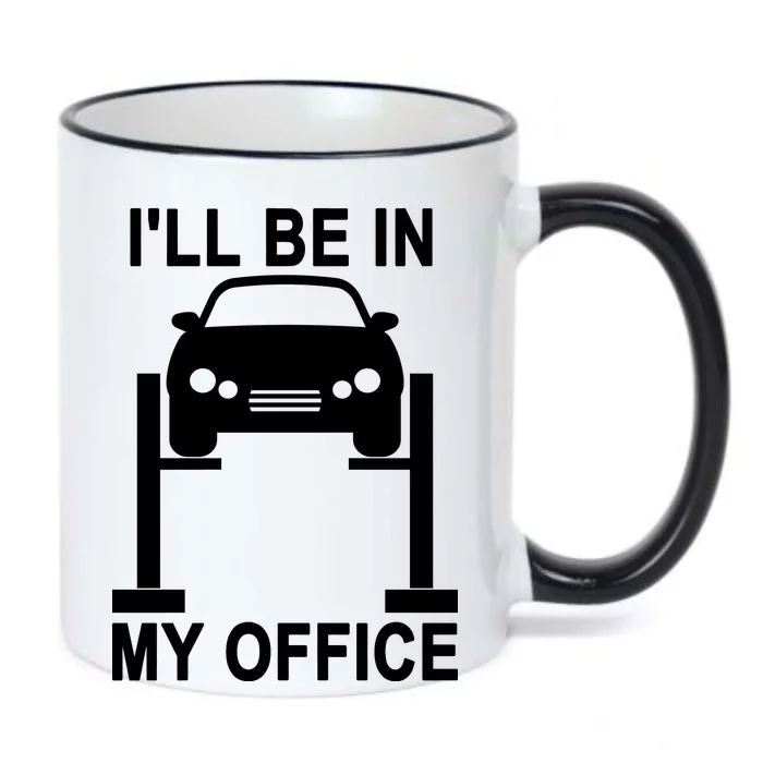 I'll Be In My Office Black Color Changing Mug