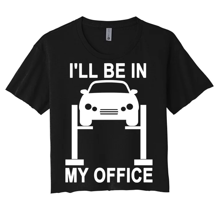 I'll Be In My Office Women's Crop Top Tee