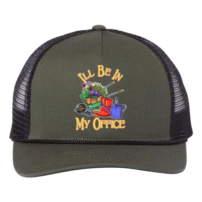 I'll Be In My Office Gardening Retro Rope Trucker Hat Cap