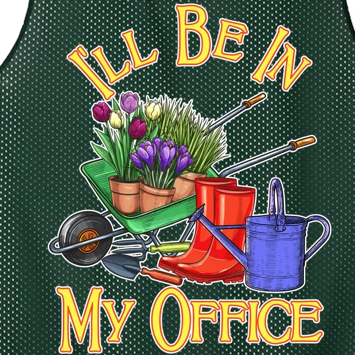 I'll Be In My Office Gardening Mesh Reversible Basketball Jersey Tank