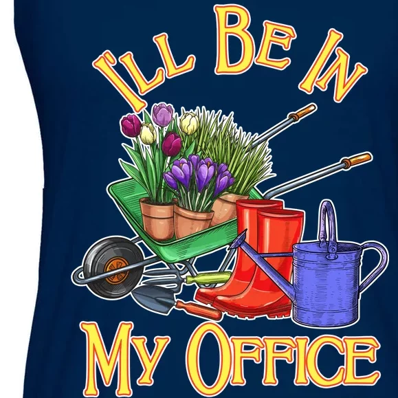 I'll Be In My Office Gardening Ladies Essential Flowy Tank