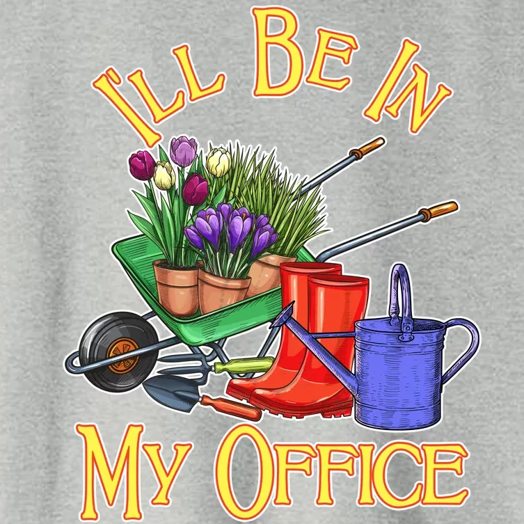 I'll Be In My Office Gardening Women's Crop Top Tee