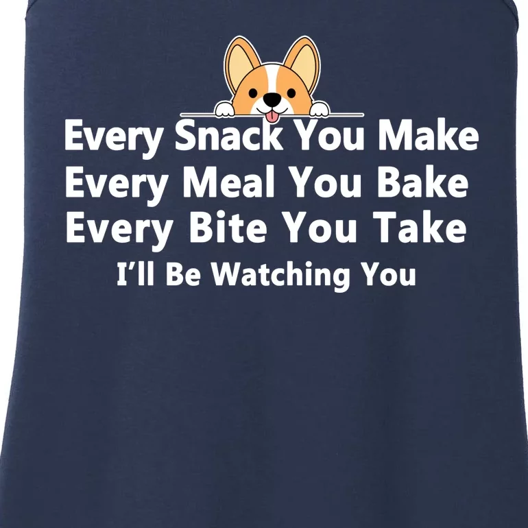 I'll Be Watching You Cute Dog Meme Ladies Essential Tank