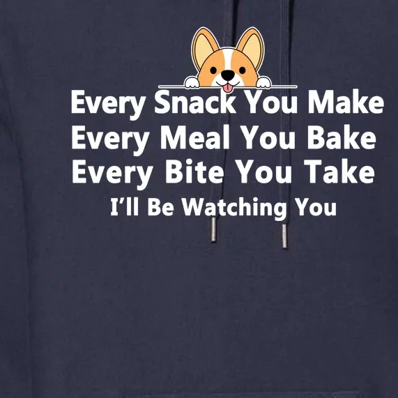 I'll Be Watching You Cute Dog Meme Premium Hoodie