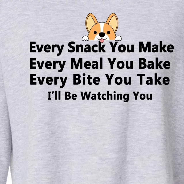 I'll Be Watching You Cute Dog Meme Cropped Pullover Crew