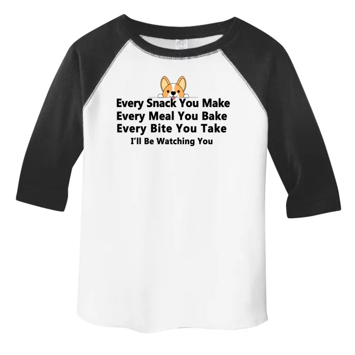 I'll Be Watching You Cute Dog Meme Toddler Fine Jersey T-Shirt