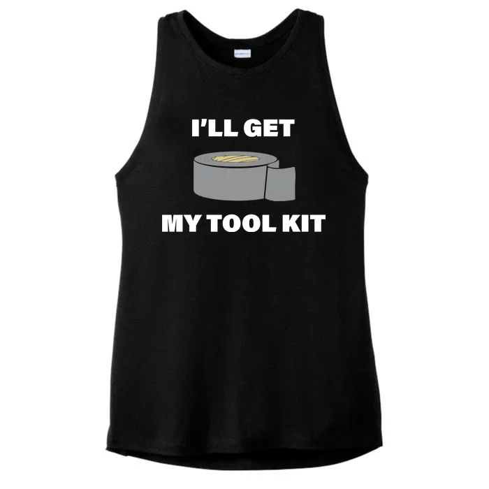 I'll Get My Tool Kit Duck Tape Ladies Tri-Blend Wicking Tank