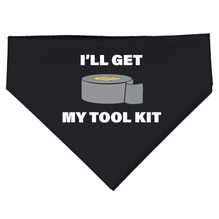 I'll Get My Tool Kit Duck Tape USA-Made Doggie Bandana