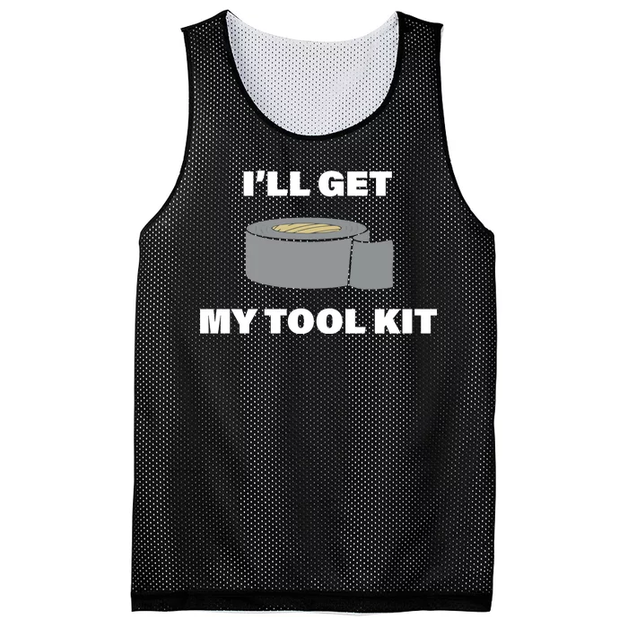 I'll Get My Tool Kit Duck Tape Mesh Reversible Basketball Jersey Tank