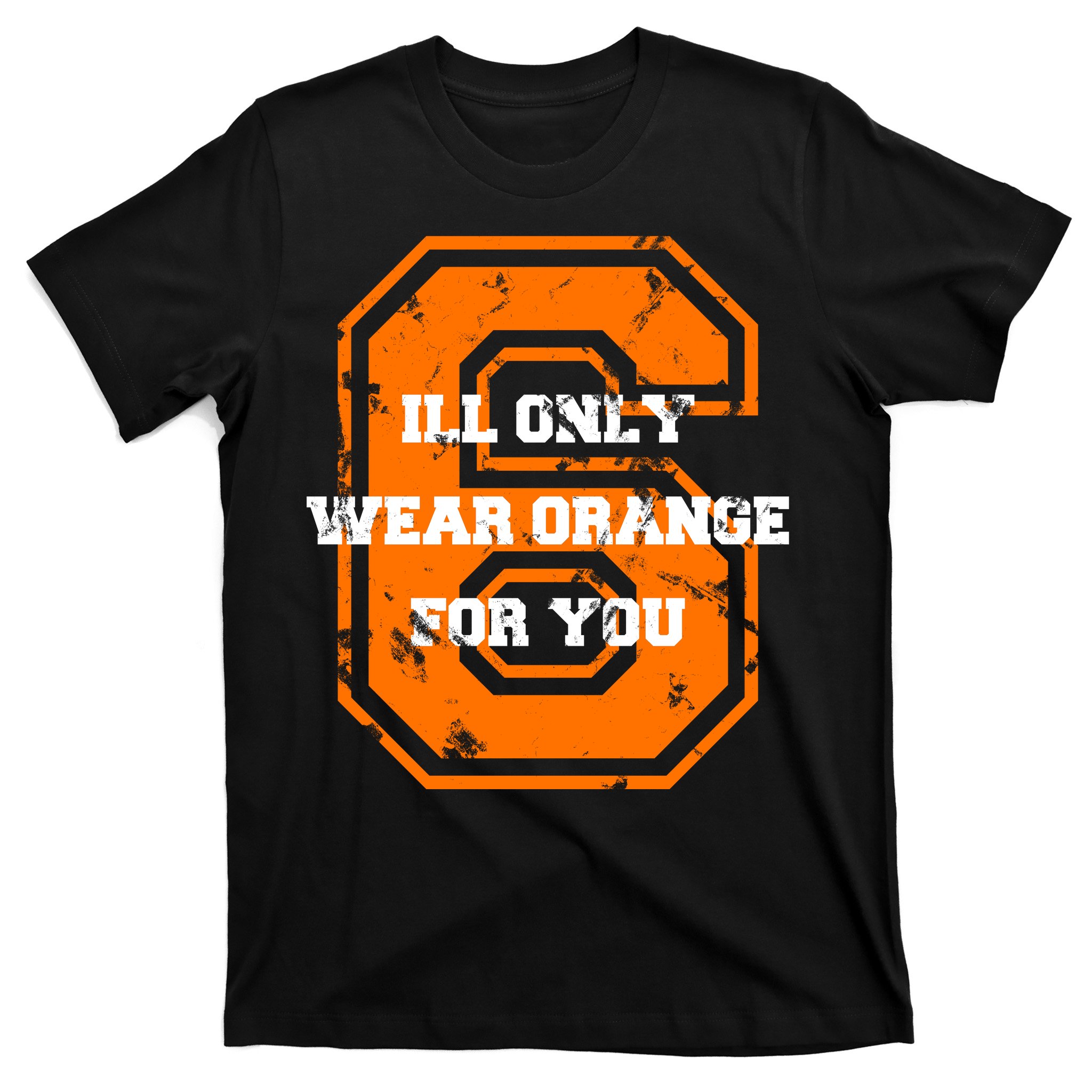 Orange Cleveland Football T Shirt