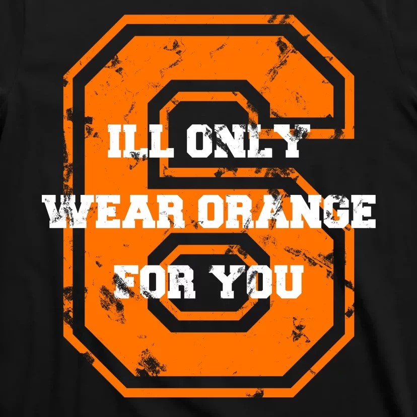 Orange Cleveland Football T Shirt