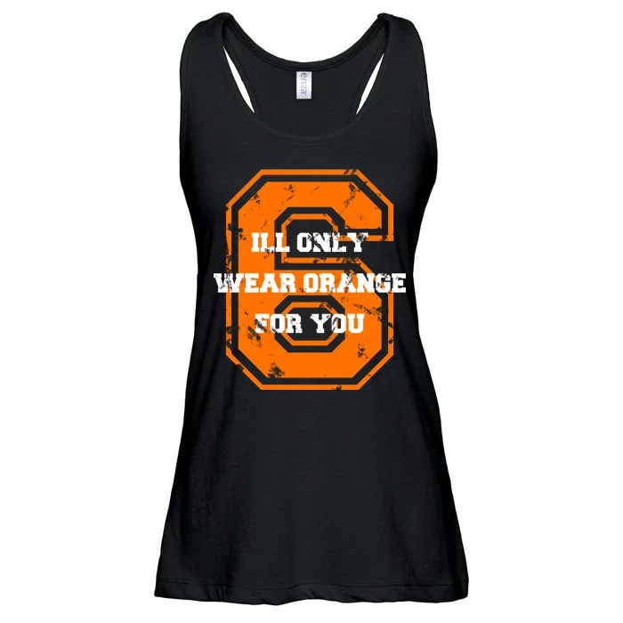 I'll Only Wear Orange For You Cleveland Football Ladies Essential Flowy Tank