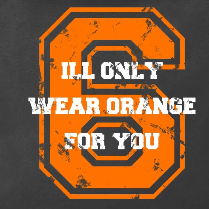 I'll Only Wear Orange For You Cleveland Football Zip Tote Bag