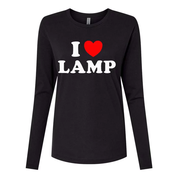 I Love Lamp Funny Light Shade Lampshade Candle Lantern Moth Womens Cotton Relaxed Long Sleeve T-Shirt