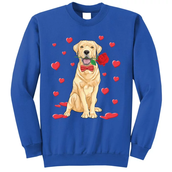 I Love Labrador Retriever Heart Valentine's Day Dog Lover Great Gift Sweatshirt