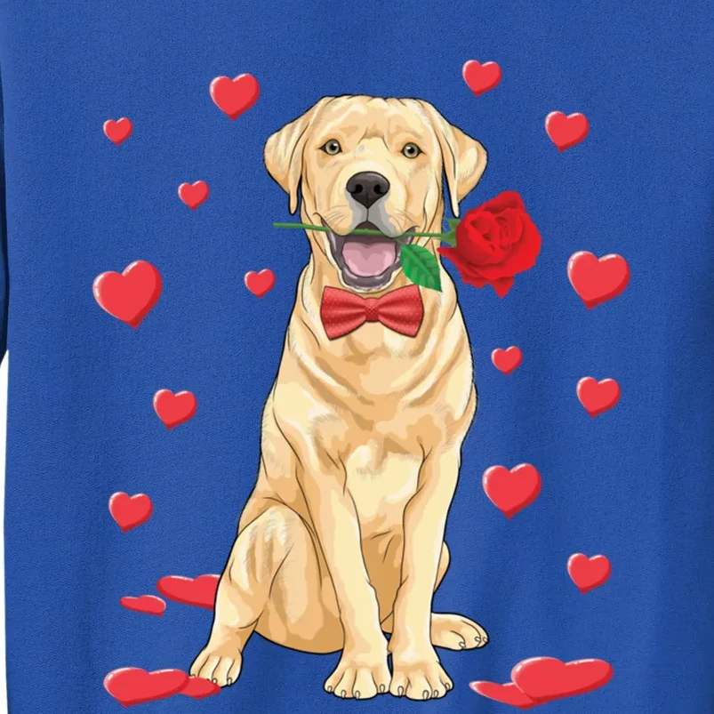 I Love Labrador Retriever Heart Valentine's Day Dog Lover Great Gift Tall Sweatshirt