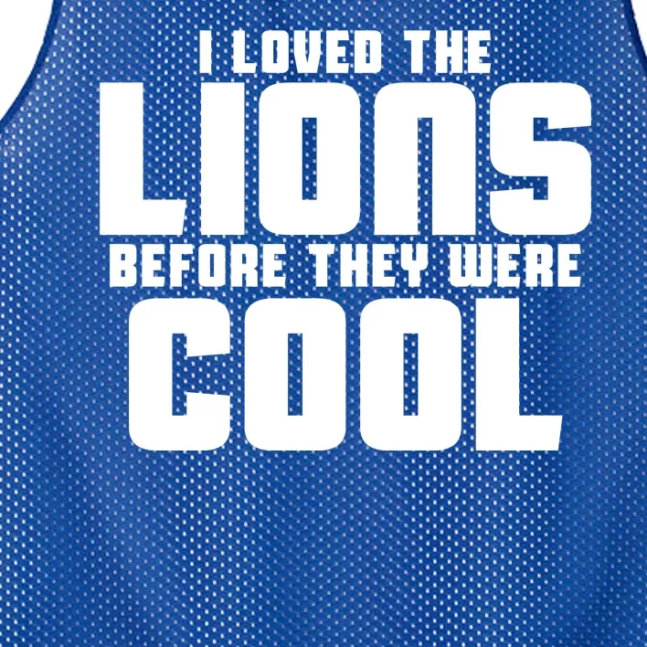 I Loved Lions Before They Were Cool Funny Mesh Reversible Basketball Jersey Tank