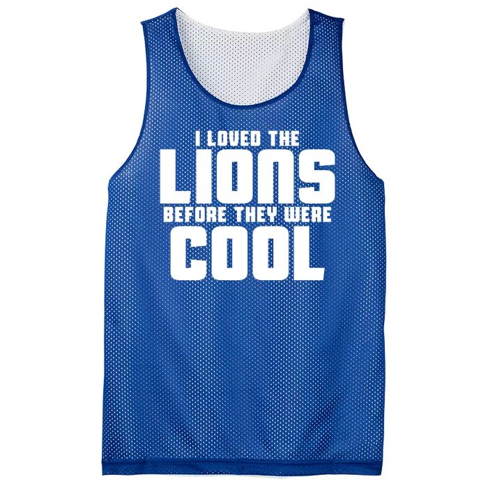 I Loved Lions Before They Were Cool Funny Mesh Reversible Basketball Jersey Tank