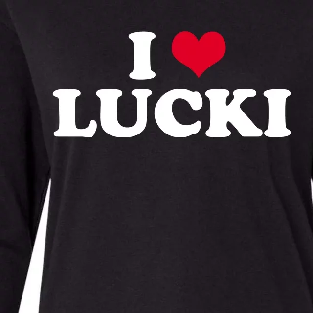 I Love Lucki Womens Cotton Relaxed Long Sleeve T-Shirt