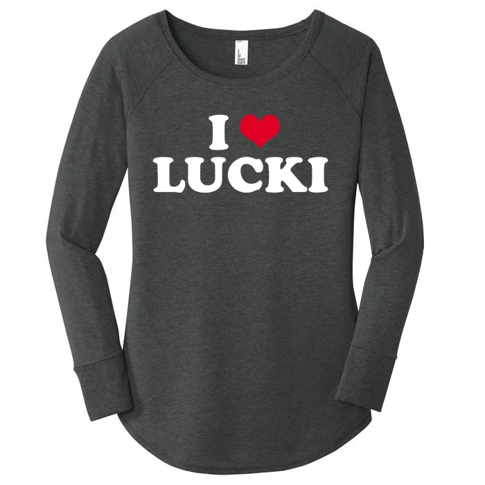 I Love Lucki Women's Perfect Tri Tunic Long Sleeve Shirt