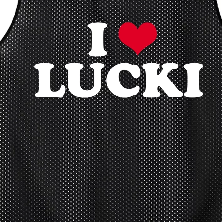 I Love Lucki Mesh Reversible Basketball Jersey Tank