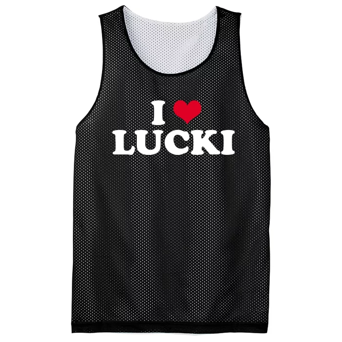 I Love Lucki Mesh Reversible Basketball Jersey Tank