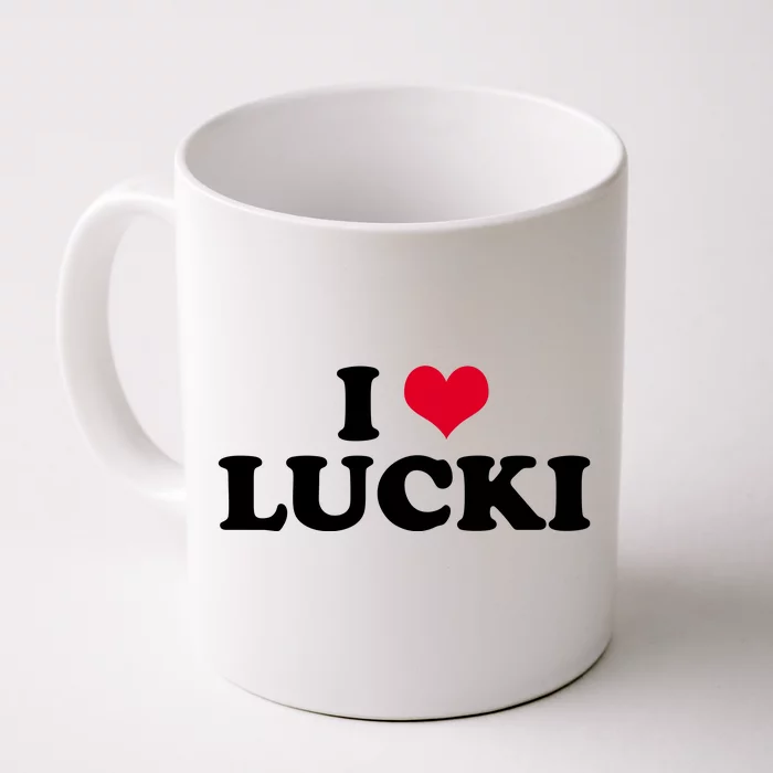 I Love Lucki Front & Back Coffee Mug