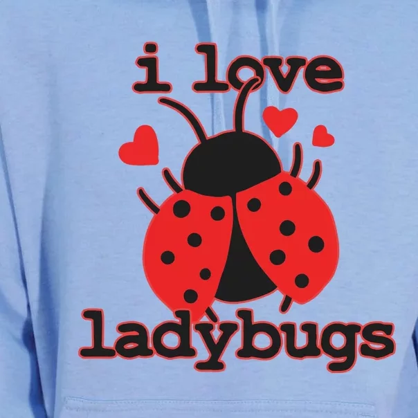 I Love Ladybugs Bugs Biologist Insects Unisex Surf Hoodie