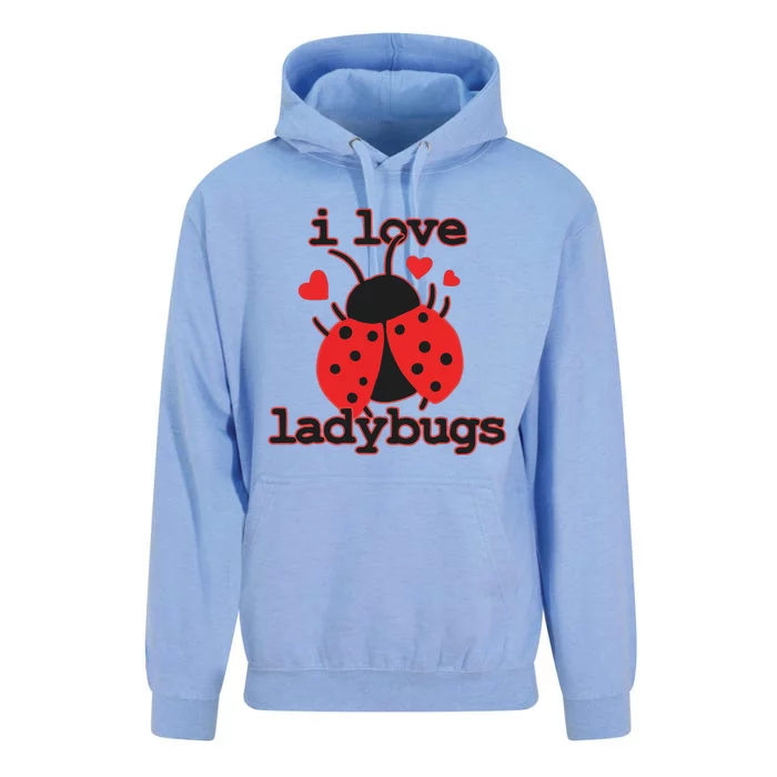 I Love Ladybugs Bugs Biologist Insects Unisex Surf Hoodie