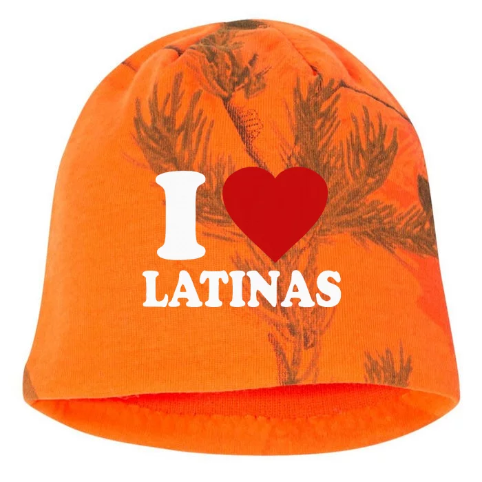 I Love Latinas I Love Latinas Funny Love Latinas Kati - Camo Knit Beanie