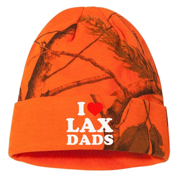 I Love Lax Dads I Love Hot Dads Funny Father's Day Kati - 12in Camo Beanie