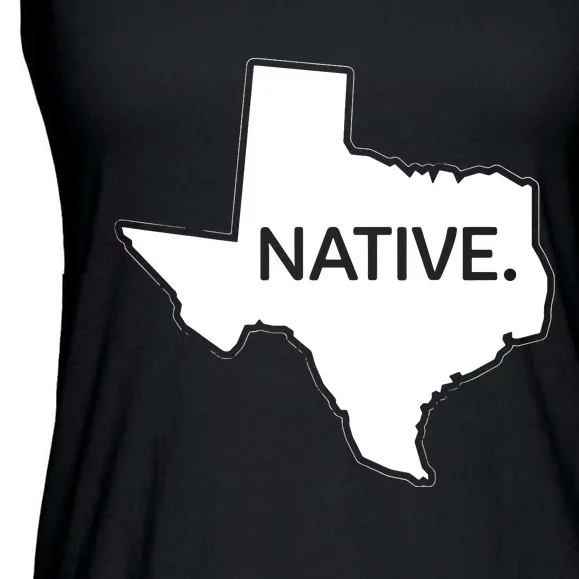 I Love Lone Star State Texas Native Ladies Essential Flowy Tank