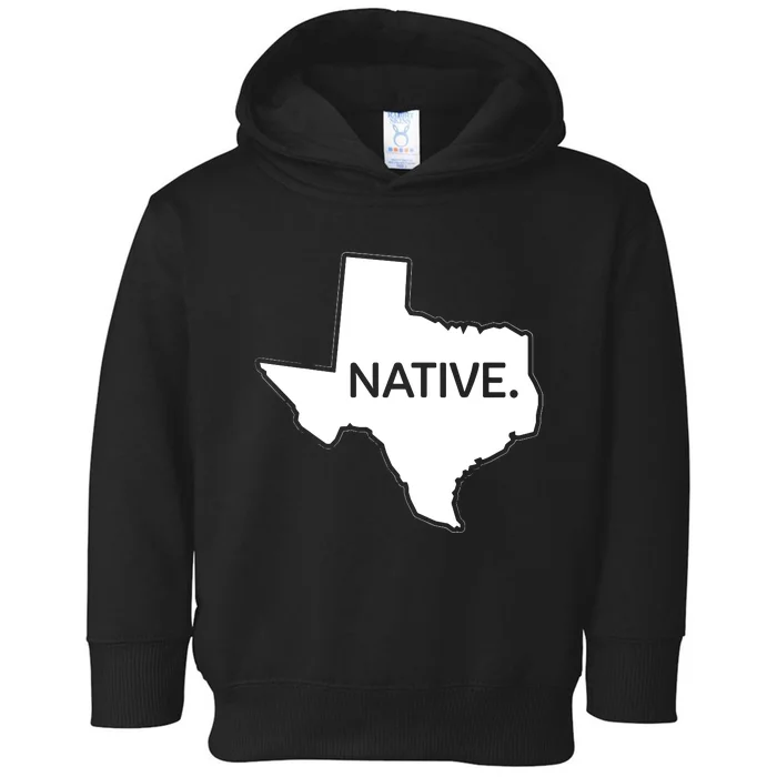 I Love Lone Star State Texas Native Toddler Hoodie