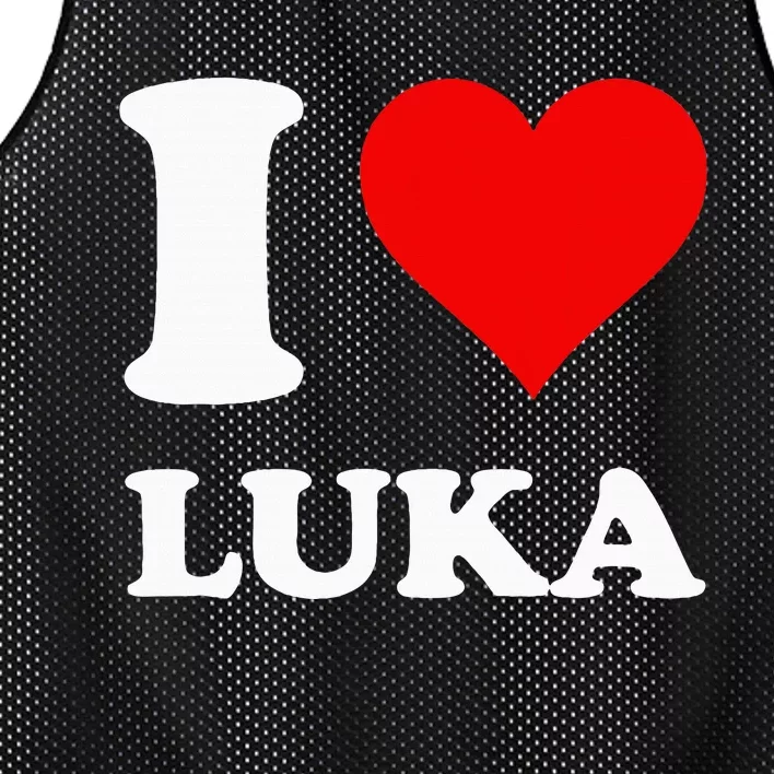 I Love Luka Mesh Reversible Basketball Jersey Tank