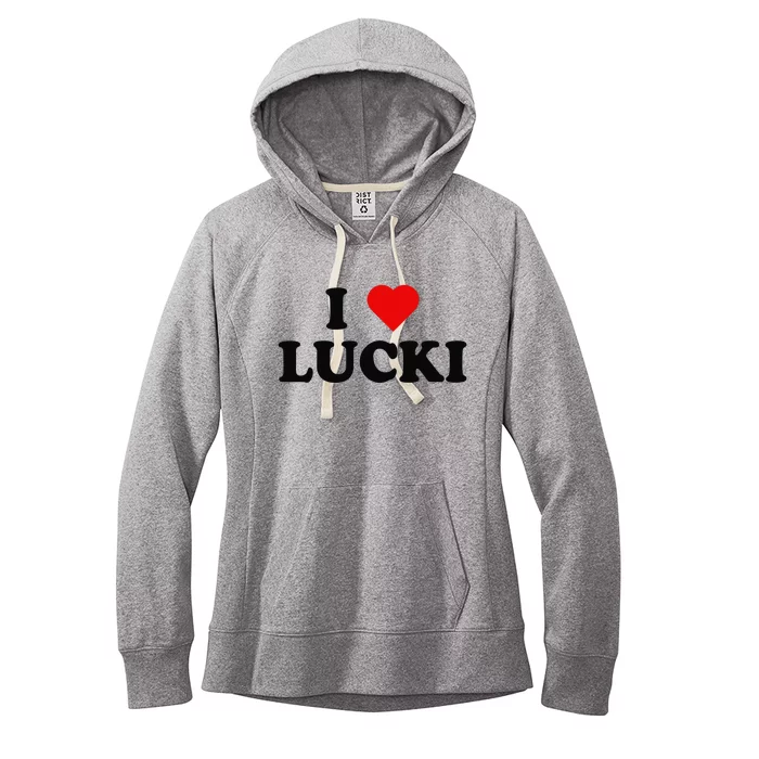 I Love Lucki I Heart Lucki Women's Fleece Hoodie