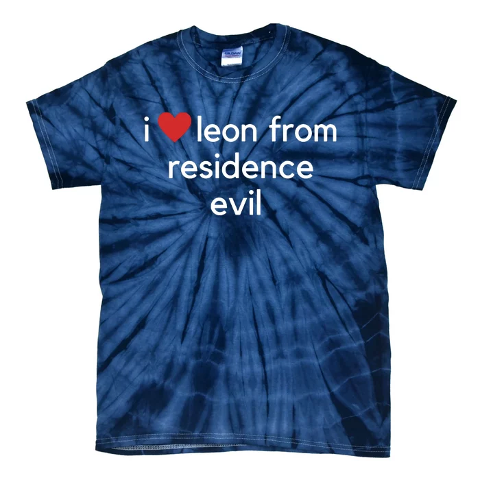 I Love Leon From Residence Evil Tie-Dye T-Shirt