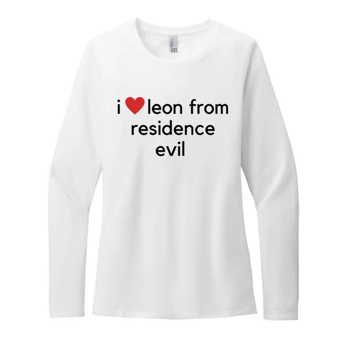 I Love Leon From Residence Evil Womens CVC Long Sleeve Shirt