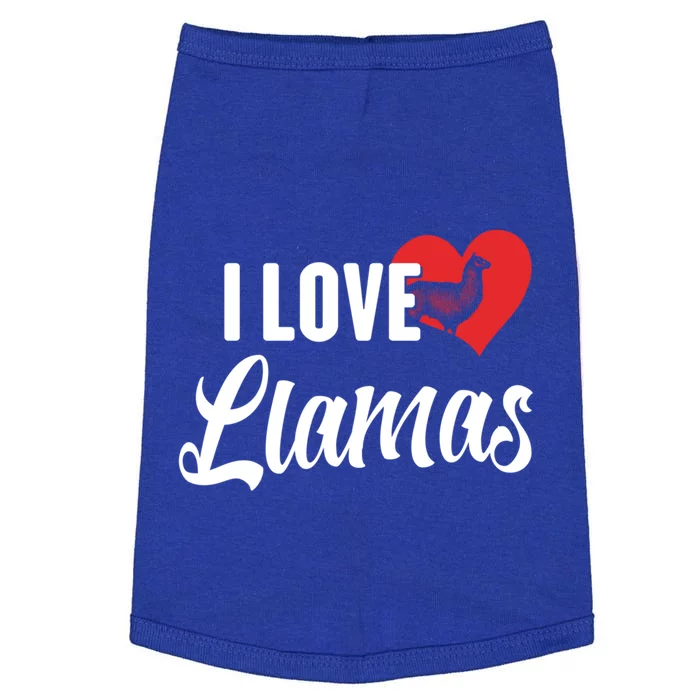 I Love Llamas Gift For Horse Lovers Gift Doggie Tank