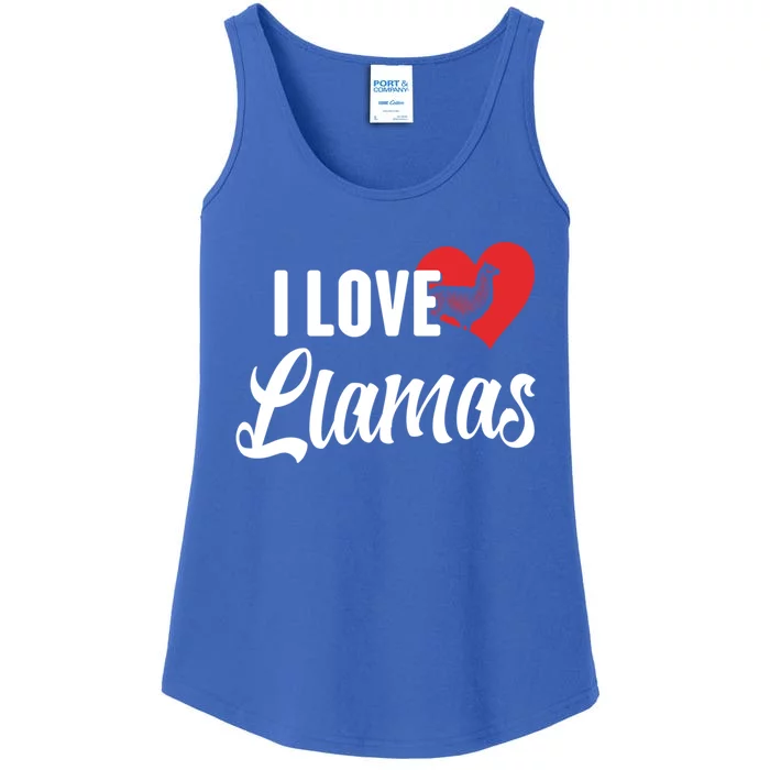 I Love Llamas Gift For Horse Lovers Gift Ladies Essential Tank