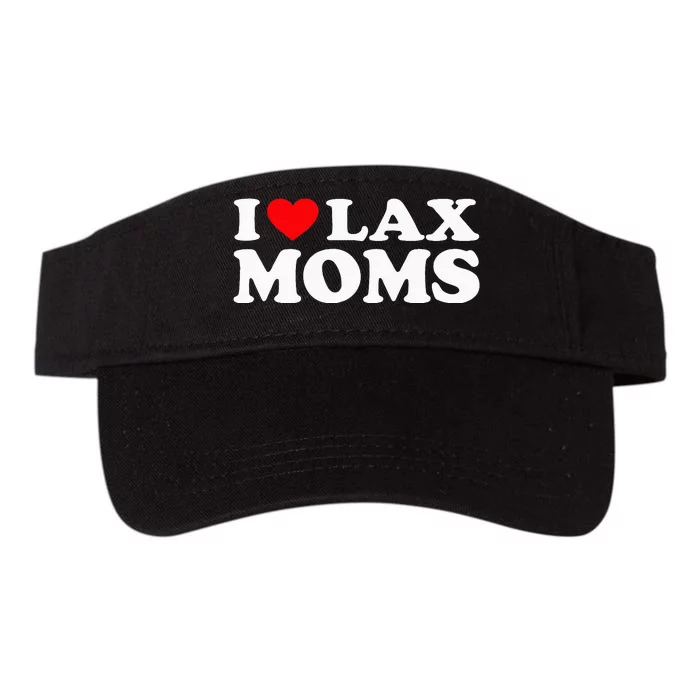 I Love Lax Moms Valucap Bio-Washed Visor