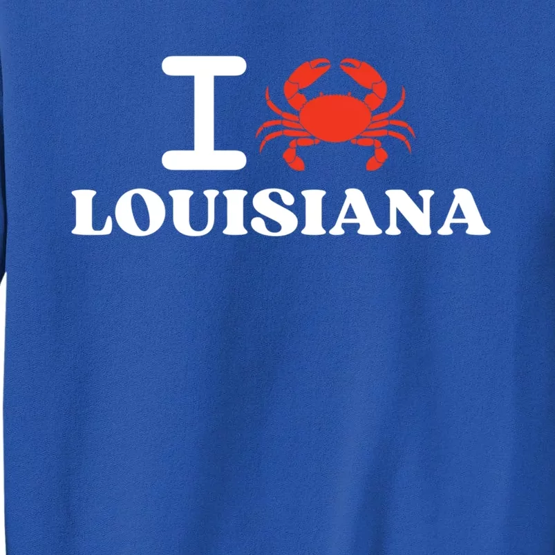 I Love Louisiana Crab Shellfish National Seafood Month Gift Sweatshirt