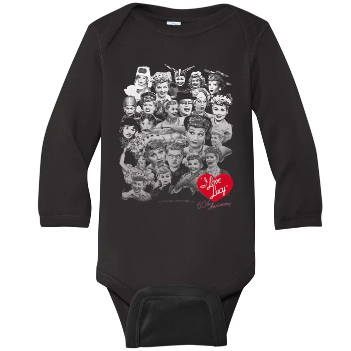 I Love Lucy 60 Years Of Fun Baby Long Sleeve Bodysuit