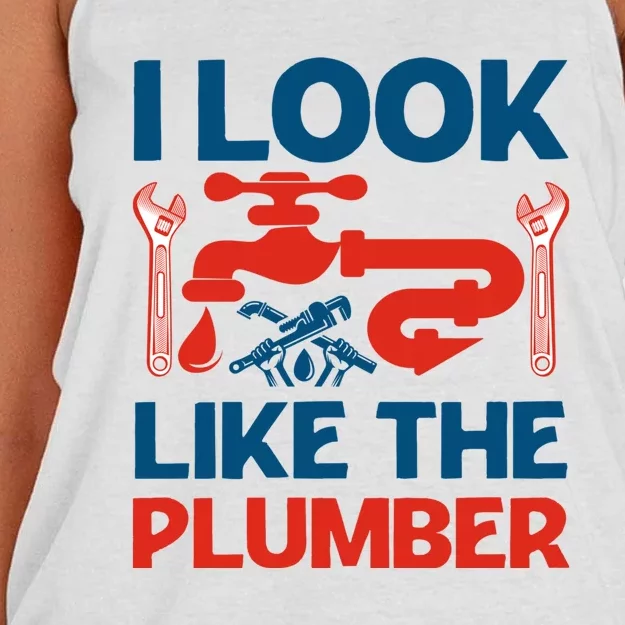 I Look Like The Plumber Women's Knotted Racerback Tank